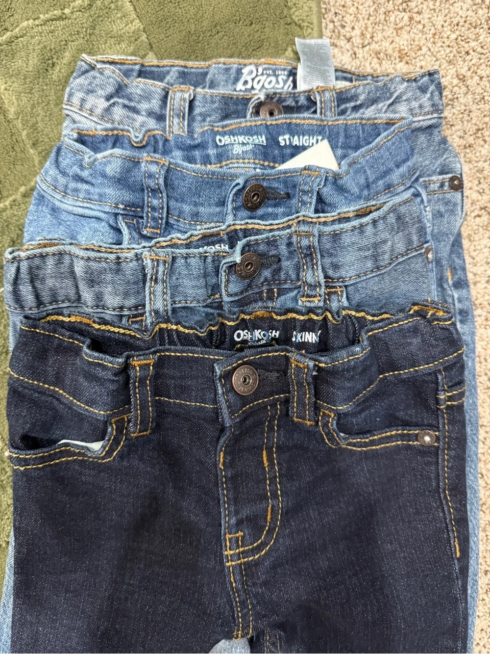 OshKosh B'gosh bundle Jeans - Dark Blue & Light Blue Washes